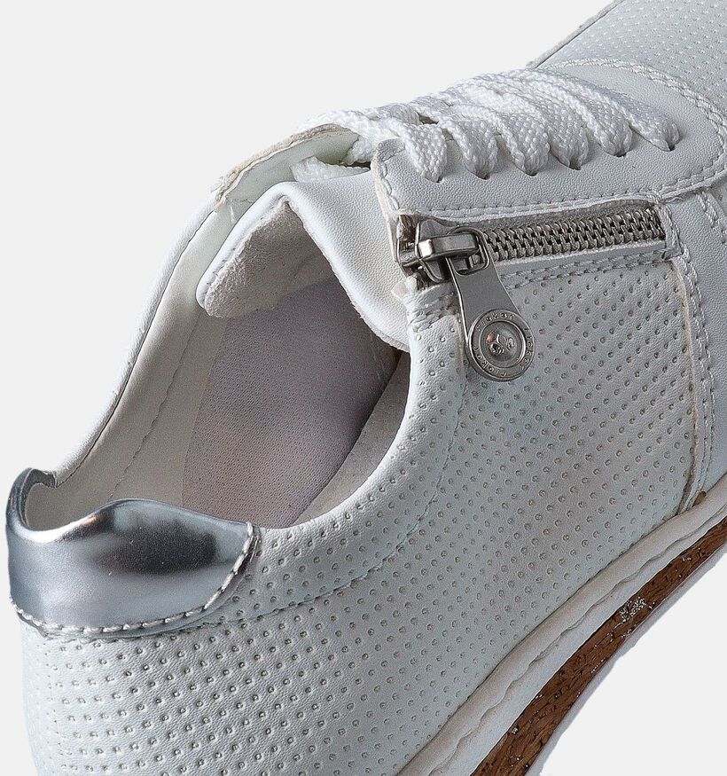 Rieker Witte Veterschoenen voor dames (351233) - geschikt voor steunzolen