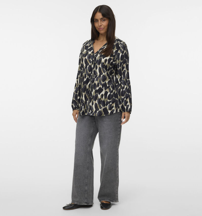 Vero Moda Curve Zwarte Blouse voor dames (362597)