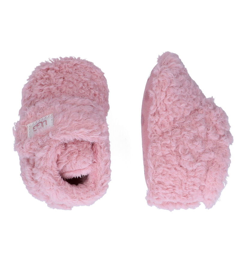 UGG Bixbee Pantoufles pour b&eacute;b&eacute; en Rose en textile (294880)