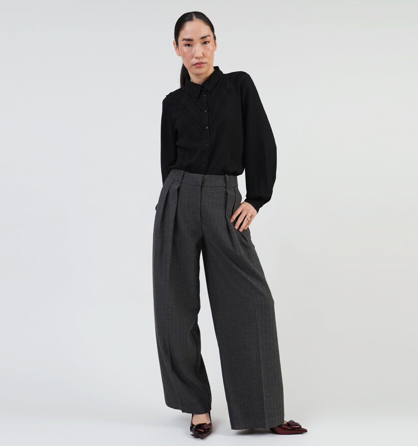 Vero Moda Emili Grijze Wijde broek L30 voor dames (354064)