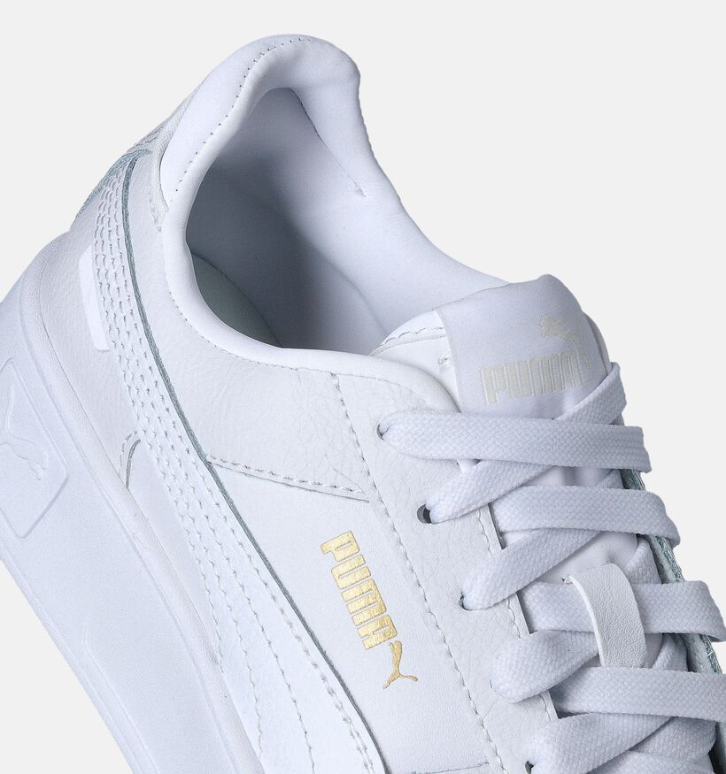 Puma Carina Street Baskets en Blanc pour filles (350392) - pour semelles orthopédiques