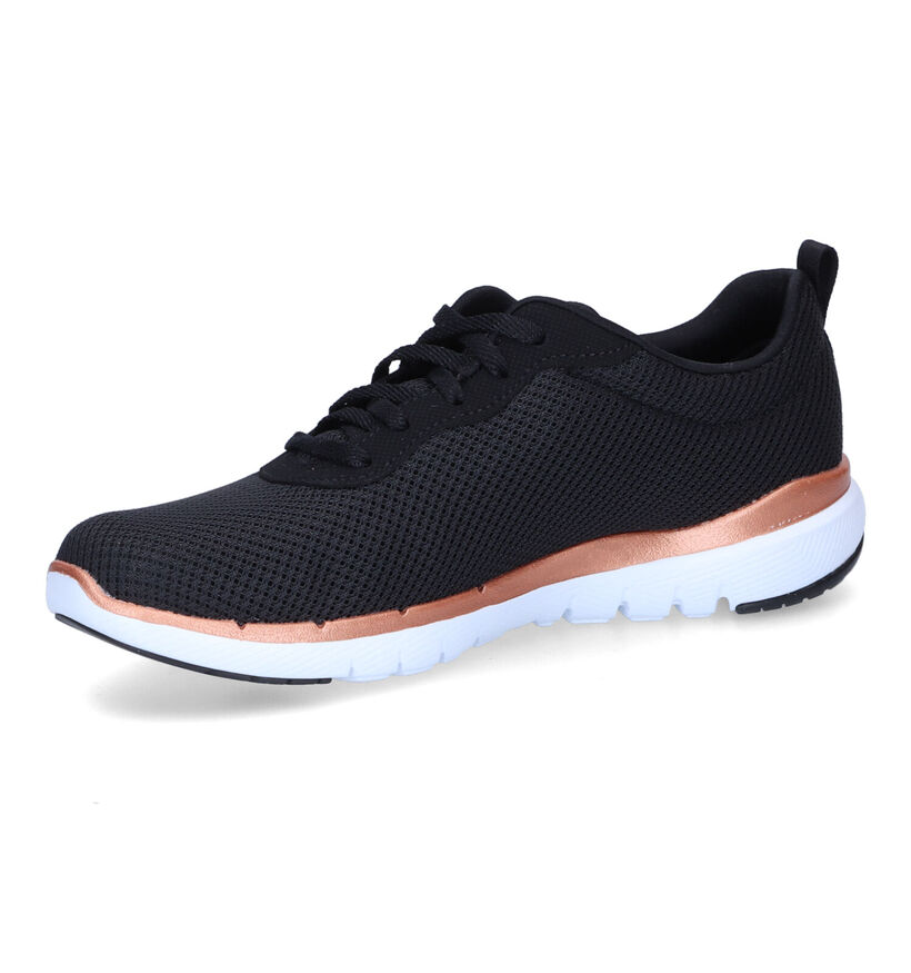 Skechers Flex Appeal 3.0 Baskets en Noir en textile (301476)