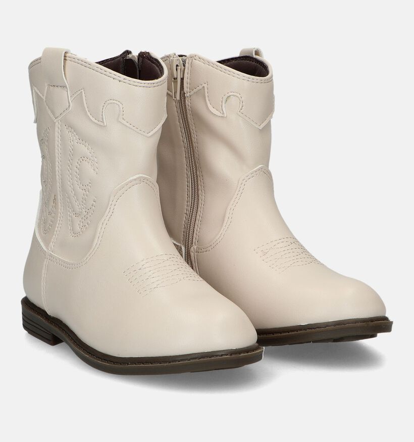 Milo & Mila Beige Cowboy boots voor meisjes (329510)