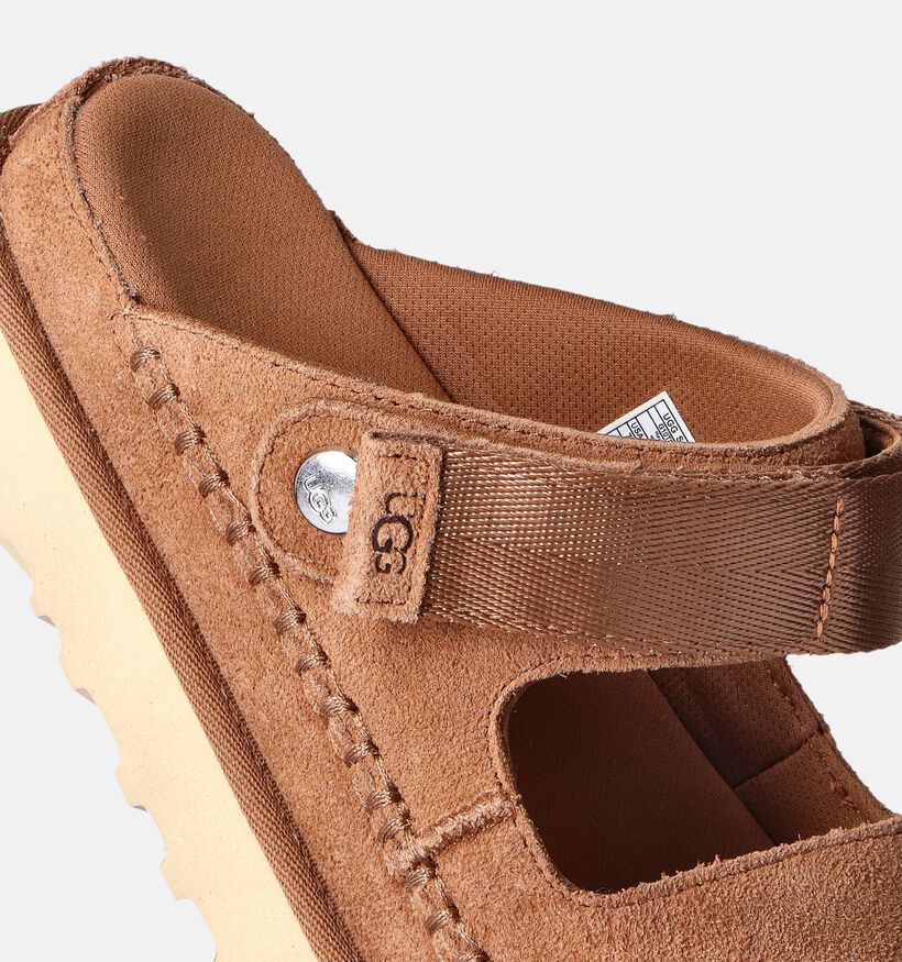 UGG Goldenstar Sandales plates en Cognac pour femmes (352817)