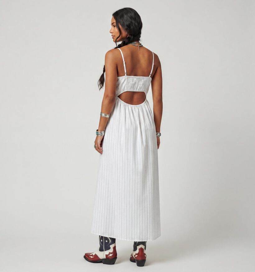 Vero Moda Glow Witte Midi-Jurk voor dames (374968)