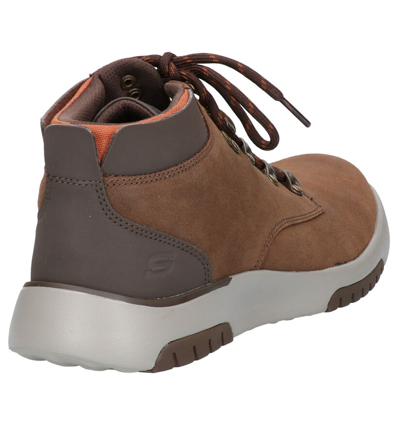 Skechers Bellinger Bottines en Marron en nubuck (262813)