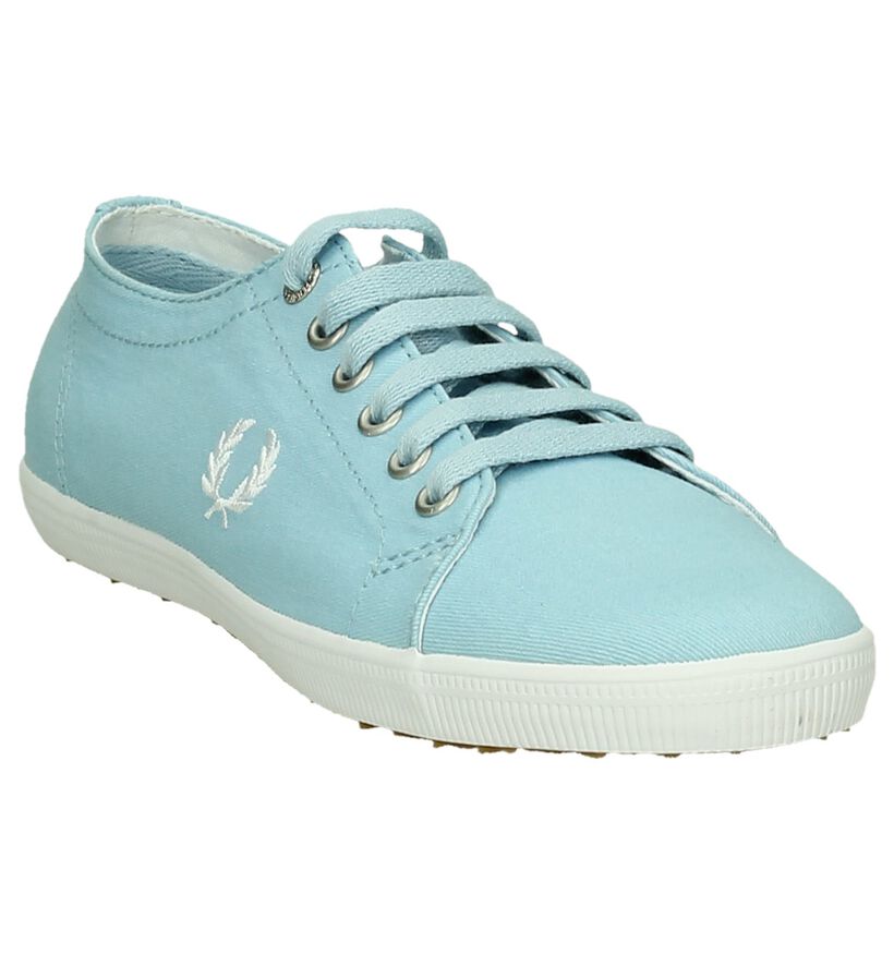 Fred Perry Licht Blauwe Sneakers, , pdp