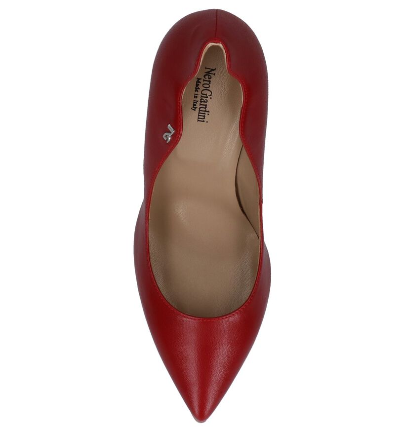 NeroGiardini Escarpins classique en Rouge foncé en cuir (244332)