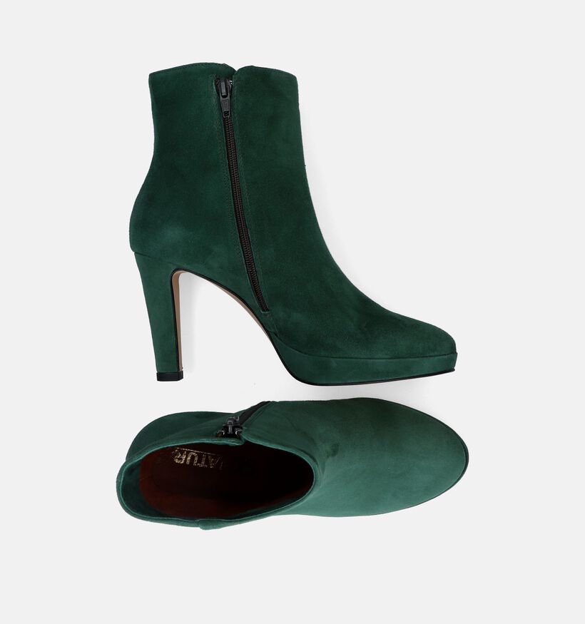 Signatur Bottines à talons en Vert pour femmes (317517)