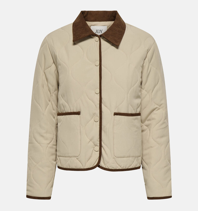 JDY Paula Quilted Barn Shacket Beige Jas voor dames (367915)