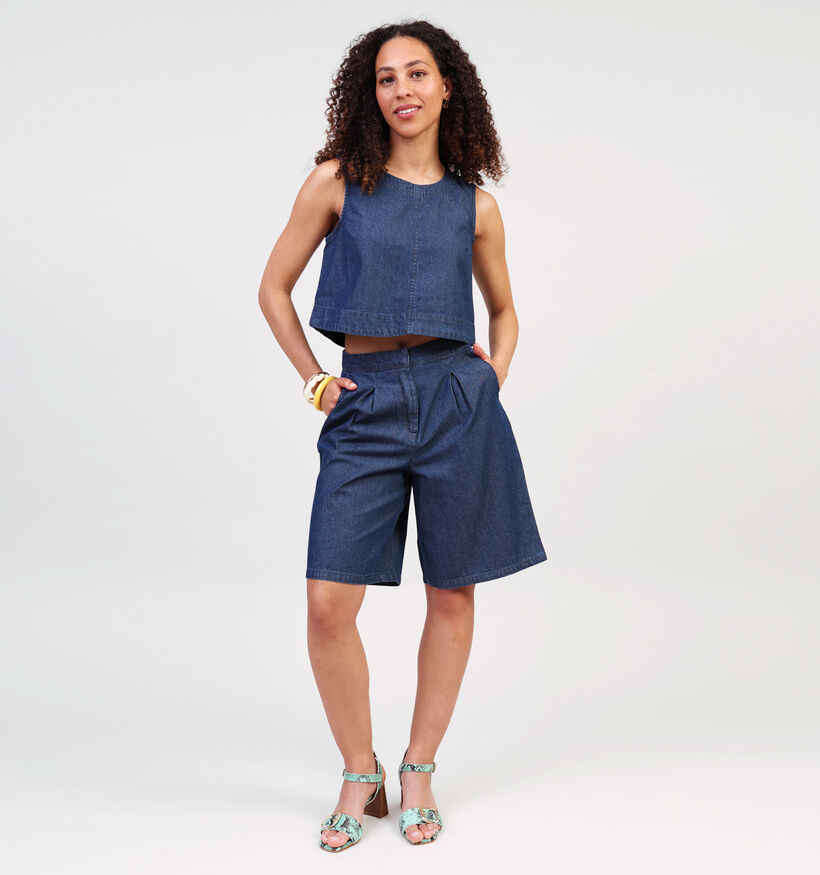 Pieces Tenim Blauwe Jeans Bermuda voor dames (357396)