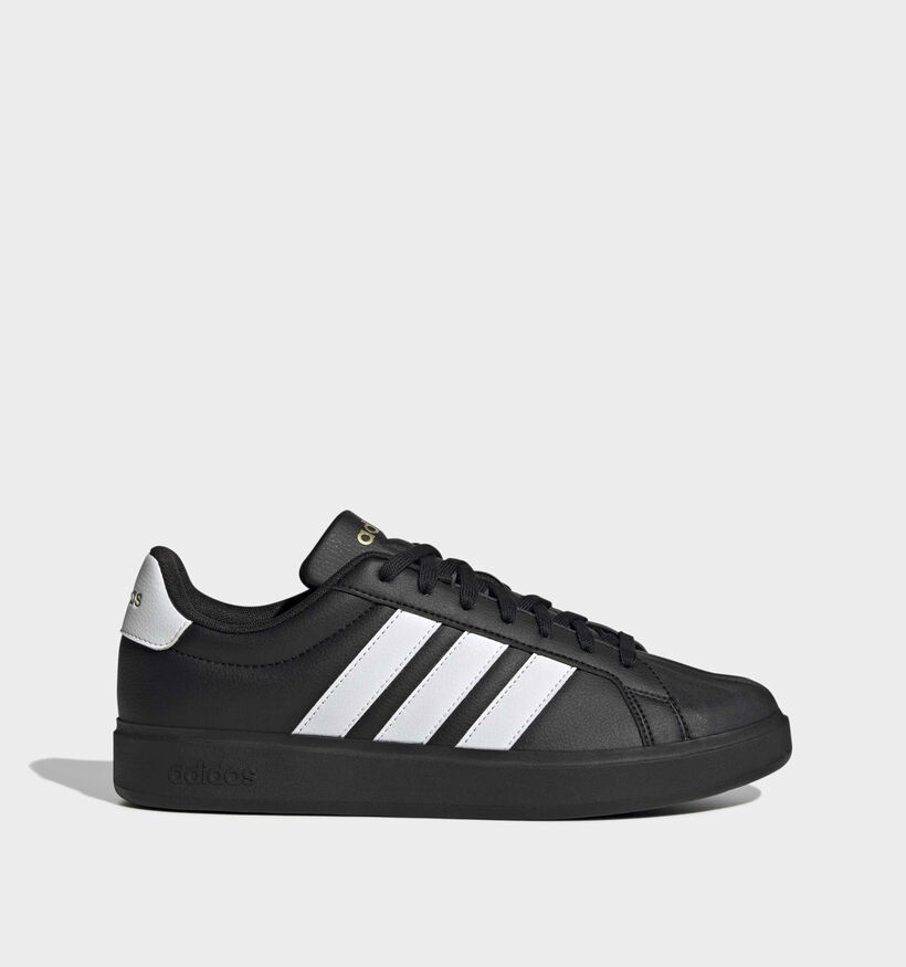 adidas Streettalk Baskets en Noir/Blanc pour femmes (372857) - pour semelles orthop&eacute;diques