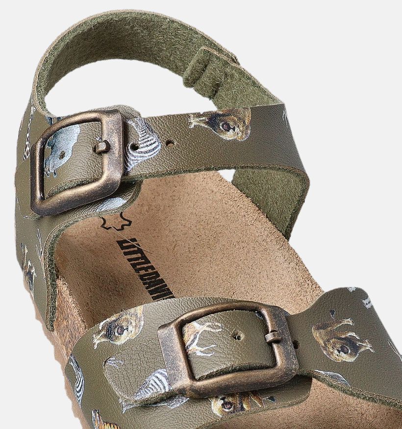 Little David Safari 1 Sandales pour bébé en Vert kaki pour filles, garçons (356055)