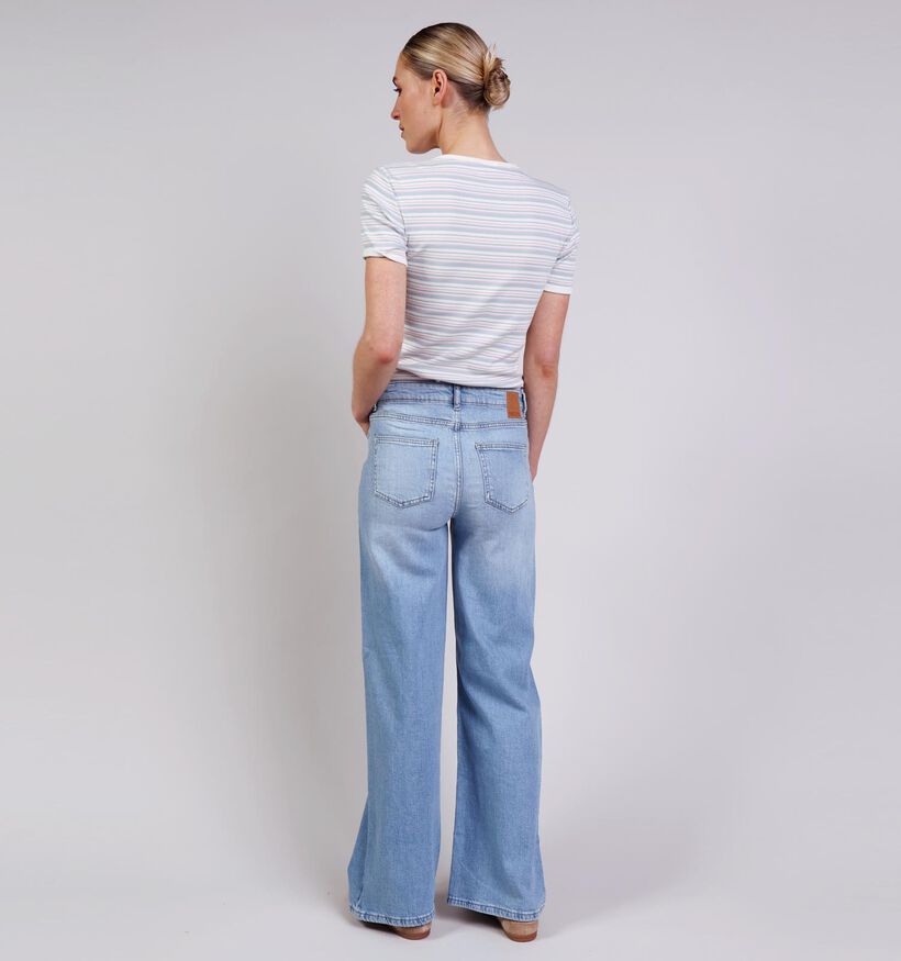 Pieces Silke Blauwe Straight leg jeans L32 voor dames (367056)