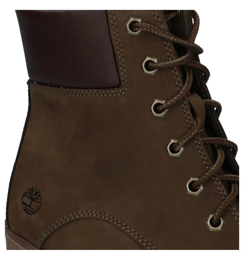 Timberland Allington 6IN Taupe Enkellaarzen voor dames (313454)