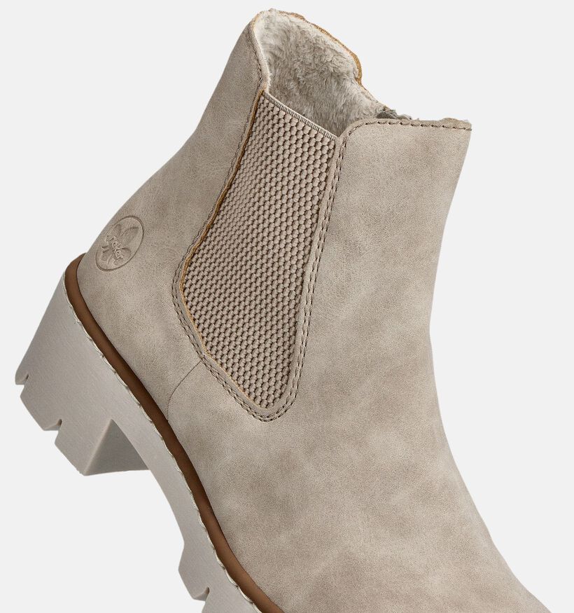 Rieker Bottines plates en Beige pour femmes (360479)