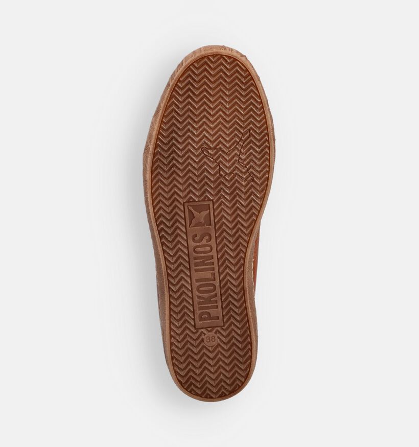 Pikolinos Lanzarote Baskets montantes en Cognac pour femmes (379225) - pour semelles orthop&eacute;diques
