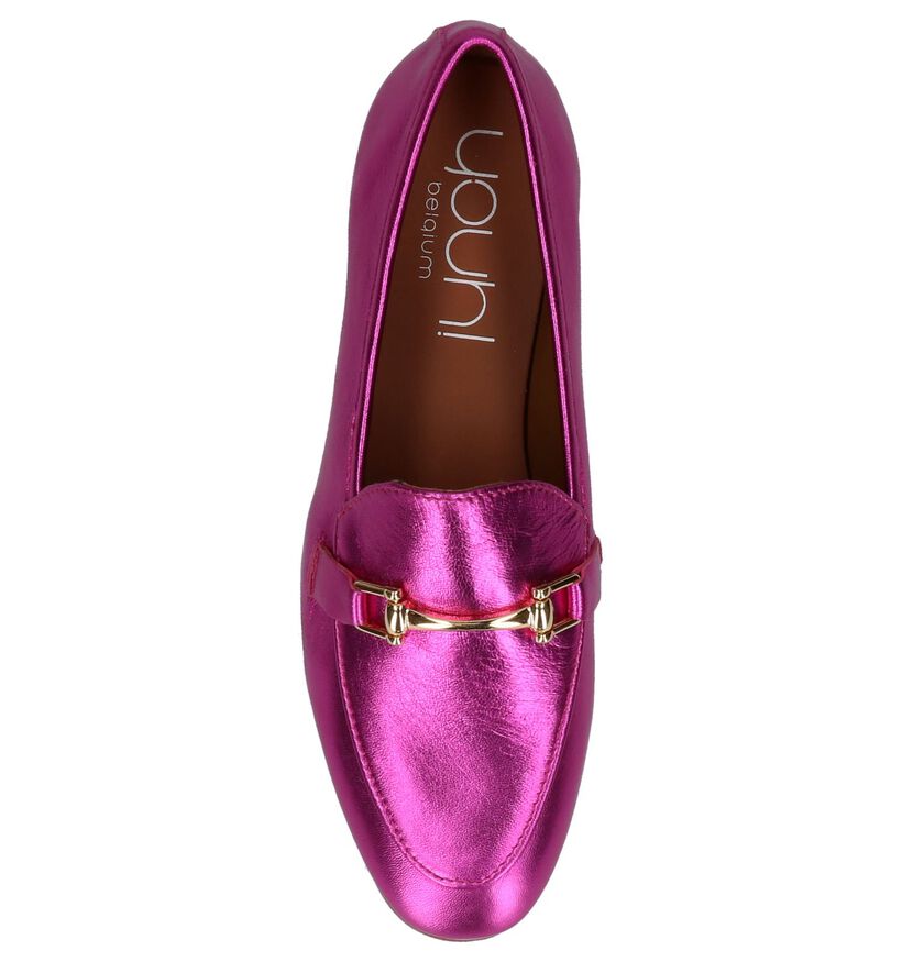 Youh! Loafers en Rose fuchsia en cuir (217829)