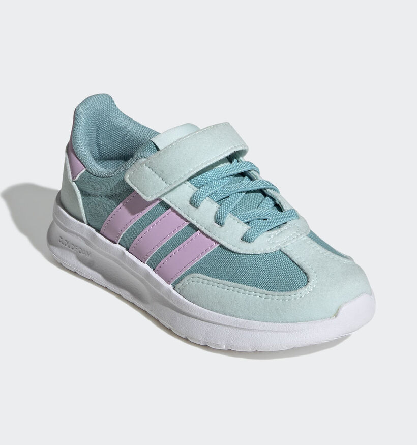 adidas Run 70s 2.0 Lichtgroene/Lila Sneakers voor meisjes (359676) - geschikt voor steunzolen