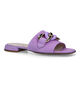 Comfort Nu-pieds plates en Violet pour femmes (323422)