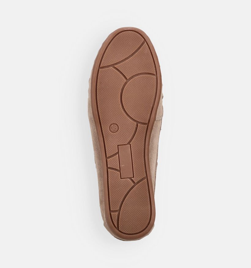 PS Poelman Iris Donkerbeige Bootschoenen voor dames (380845) - geschikt voor steunzolen