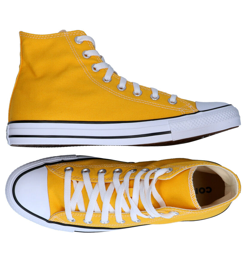 Converse Chuck Taylor AS Baskets en Jaune pour hommes (287182)