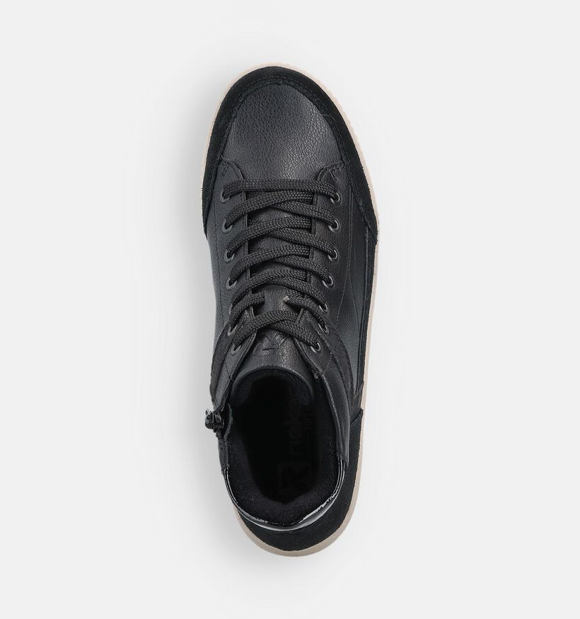 Rieker Zwarte Hoge Sneakers voor dames (363545) - geschikt voor steunzolen