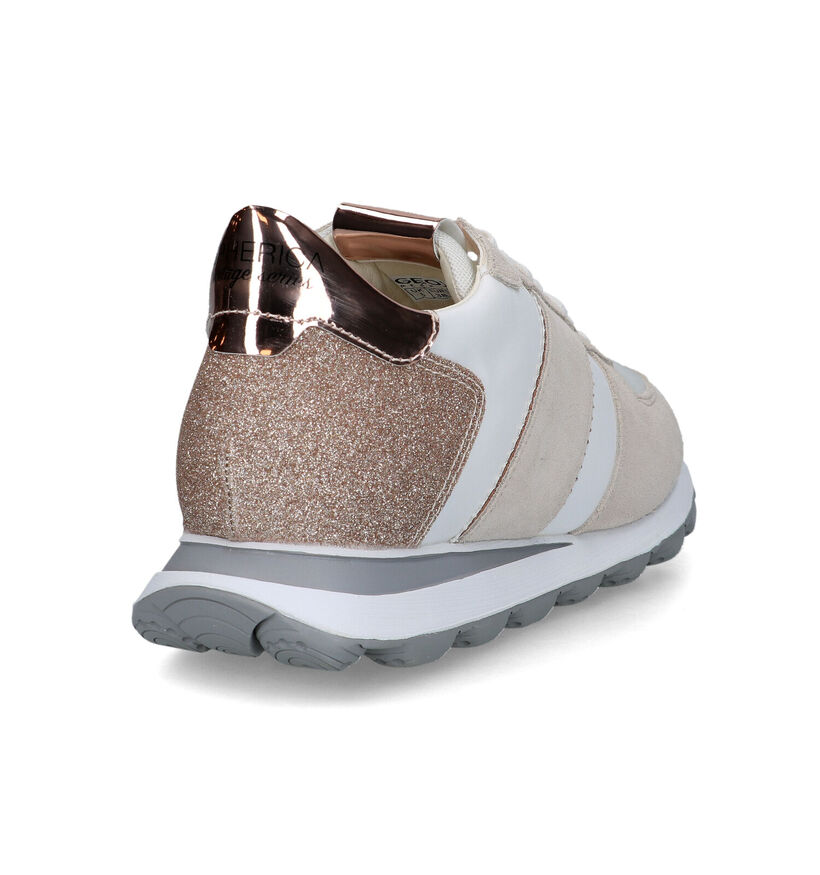 Geox Spherica Vseries Baskets en Gris en daim (326648)