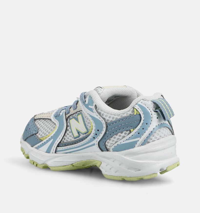 New Balance 530 Baskets basses en Bleu/Vert pour filles, gar&ccedil;ons (375134) - pour semelles orthop&eacute;diques