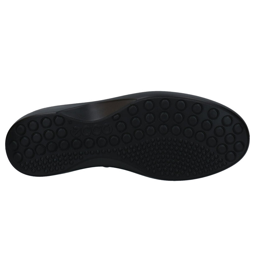 ECCO Soft Wedge 7 Zwarte Enkellaarzen in leer (280881)