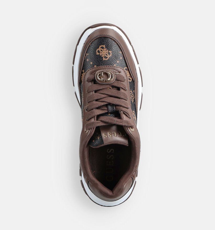 Guess Berrett Baskets en Brun foncé pour femmes (362347) - pour semelles orthopédiques