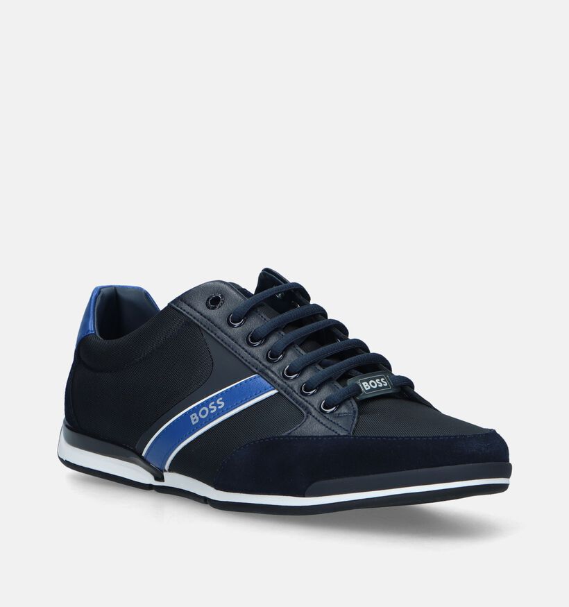 Boss Saturn Low Baskets en Bleu pour hommes (334548) - pour semelles orthopédiques