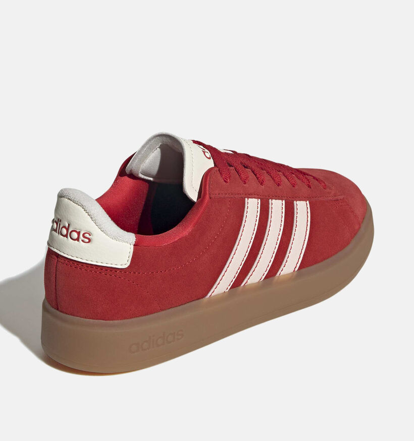 adidas Grand Court 2.0 Baskets en Rouge pour femmes (365426) - pour semelles orthopédiques