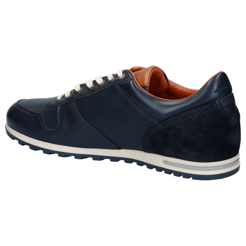 Van Lier Chaussures basses en Bleu foncé en cuir (272949)