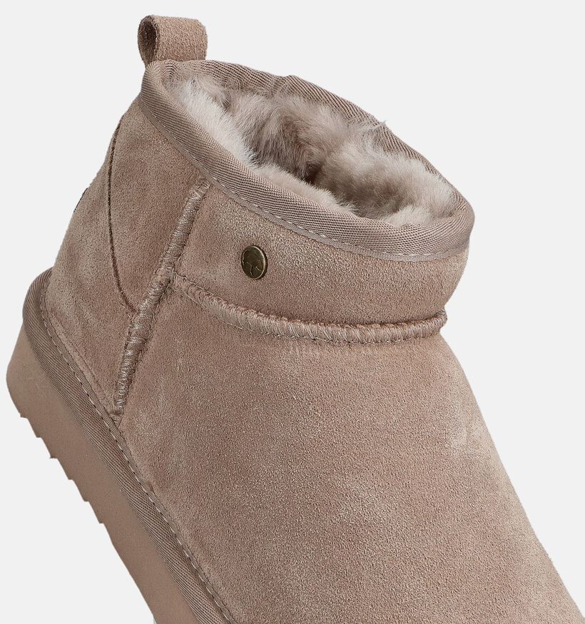 Warmbat Durack Bottines fourrées en Taupe pour femmes (362531)