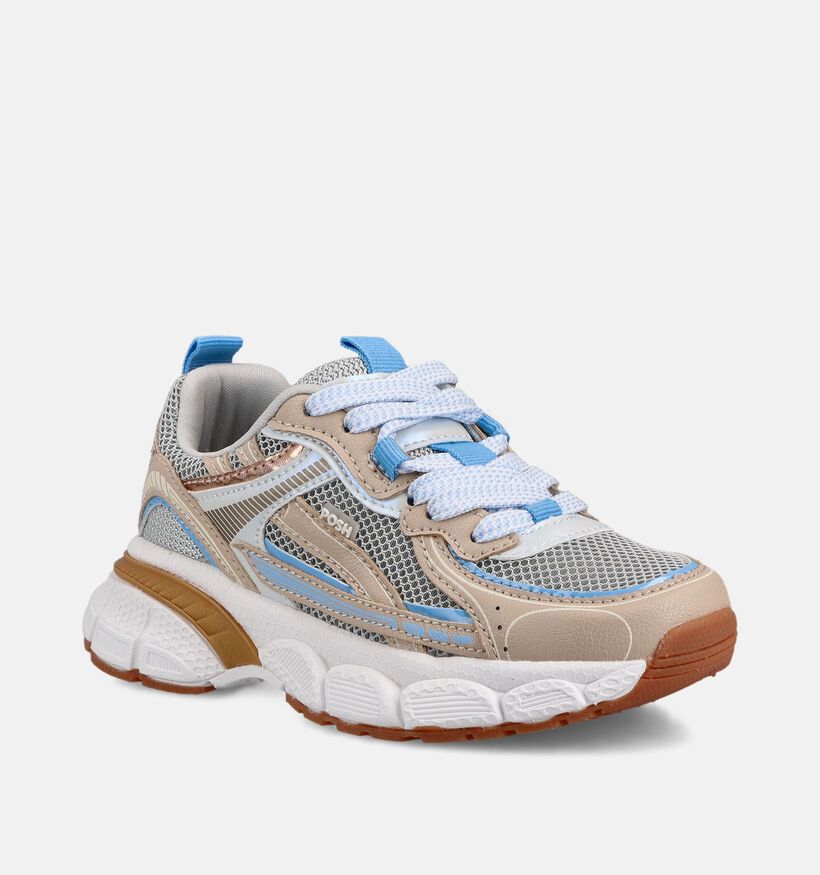Posh by Poelman Beige Sneakers voor meisjes (370767) - geschikt voor steunzolen