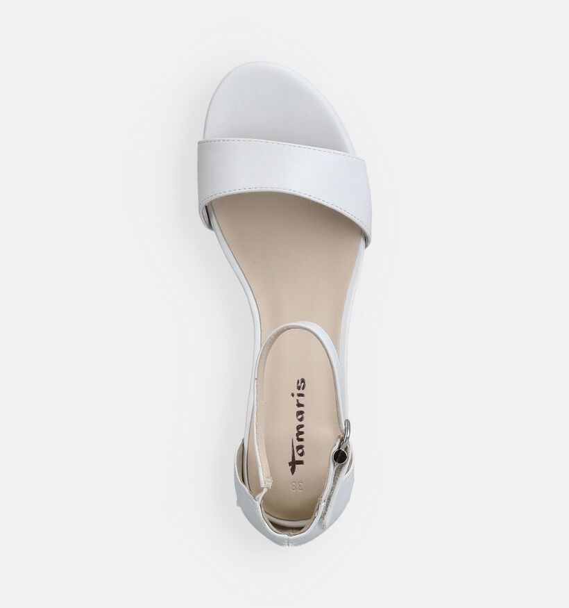 Tamaris Sandales &agrave; talons en Blanc pour femmes (371687)