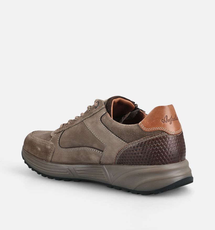Australian Discover Bruine Schoenen met Veter en Rits voor heren (378405) - geschikt voor steunzolen