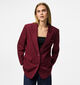 Pieces Kamil Blazer en Bordeaux pour femmes (378374)