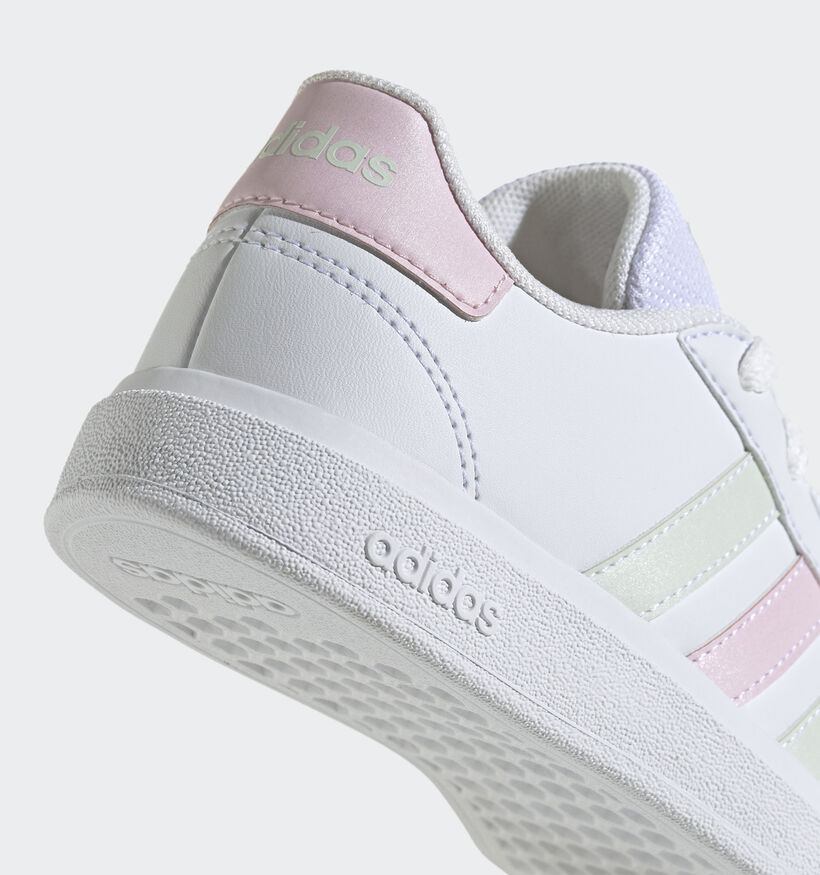 adidas Grand Court 2.0 Baskets en Blanc pour filles (350261) - pour semelles orthopédiques