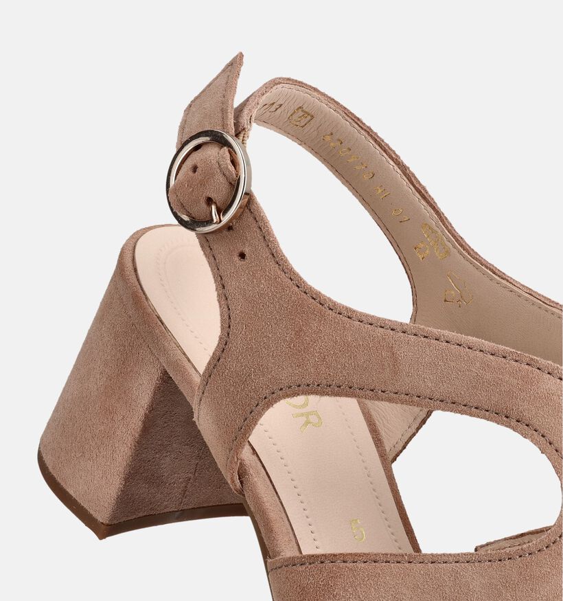 Gabor Beige Sandalen met hak voor dames (371119)