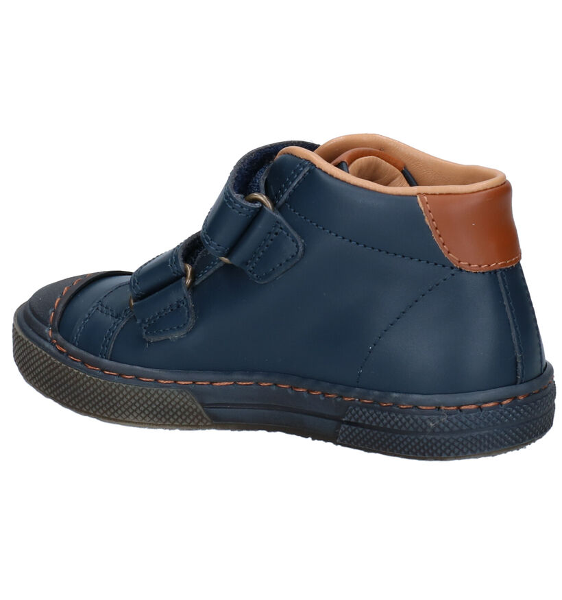 STONES and BONES Rosti Chaussures à velcro en Bleu pour garçons (313880) - pour semelles orthopédiques