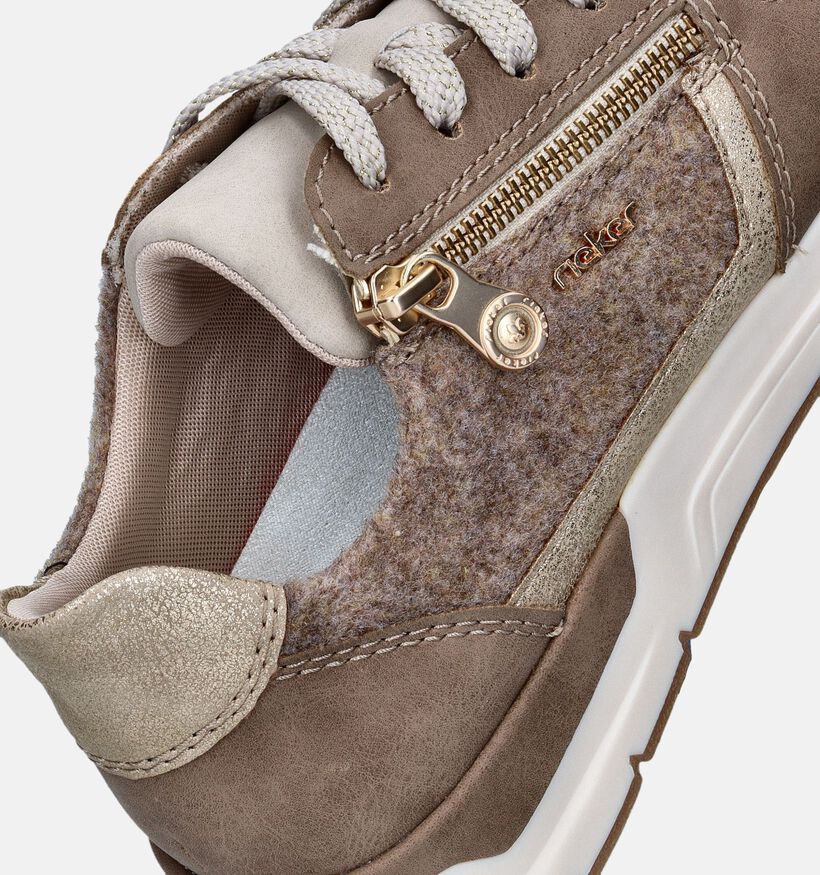 Rieker Roze Sneakers voor dames (351241) - geschikt voor steunzolen