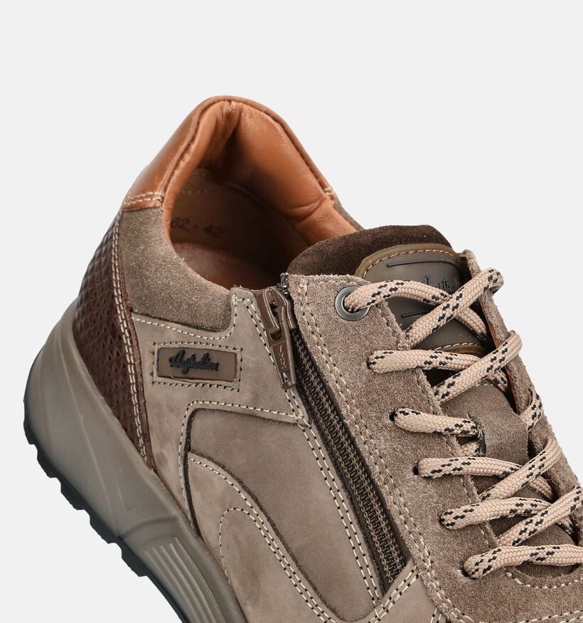 Australian Discover Bruine Schoenen met Veter en Rits voor heren (378405) - geschikt voor steunzolen