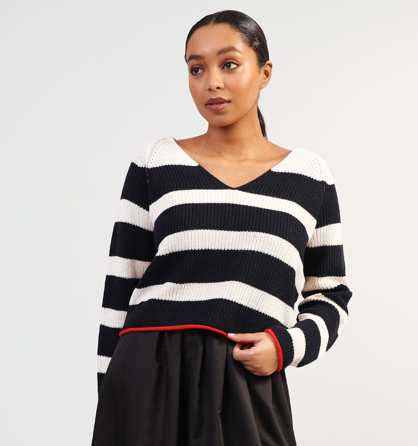 Vero Moda Fabulous Blauwe Gestreepte trui voor dames (352177)
