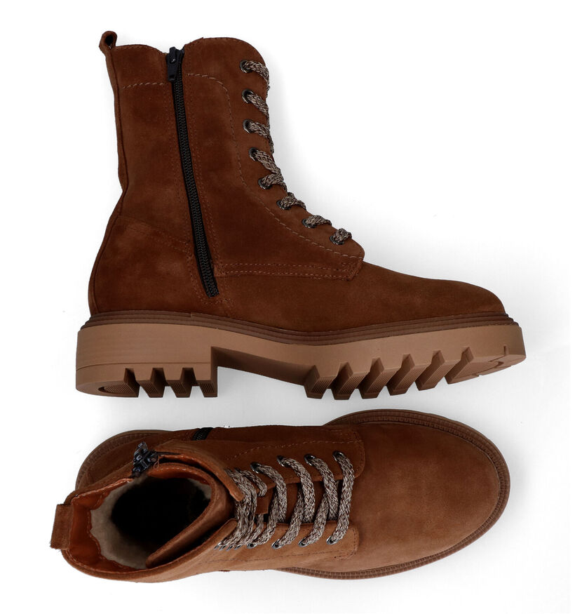 Hampton Bays Boots à lacets en Cognac pour femmes (295994)