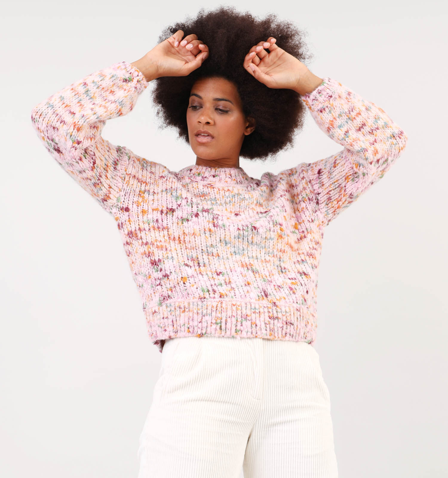 Vila Avery Beige Trui Dames Truien Online op TORFS.BE