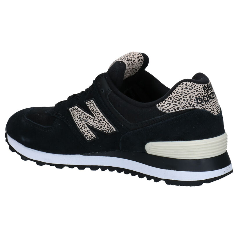 New Balance WL 574 Baskets en Vert pour femmes (349411) - pour semelles orthopédiques
