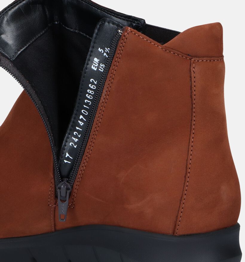 Mobils by Mephisto Idilia Cognac Enkellaarzen voor dames (346077) - geschikt voor steunzolen