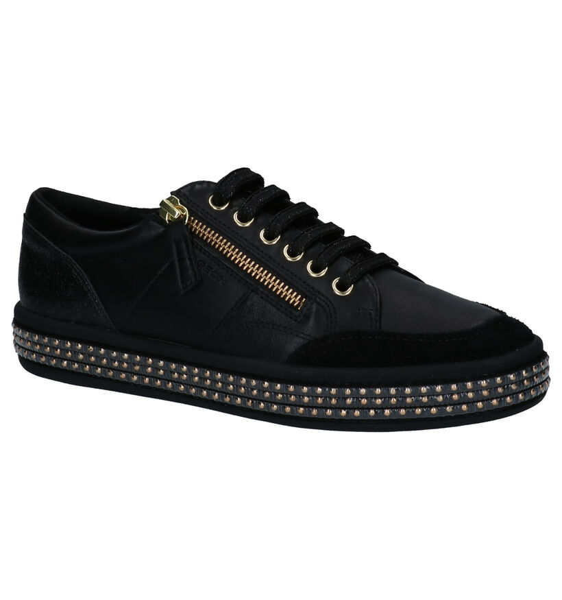 Geox Chaussures basses en Noir en cuir (263890)